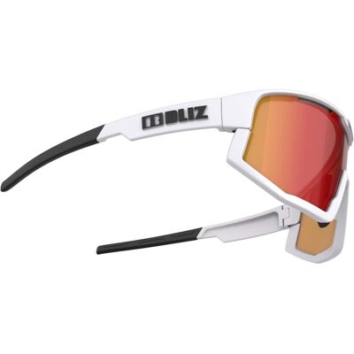 Bliz, Unisex, Sportbrille, Fusion (Black, matt white, White, Smoke w Red Multi), Weiss, Rot Bliz, Unisex, Sportbrille, Fusion (Black, matt white, White, Smoke w Red Multi), Weiss, Rot