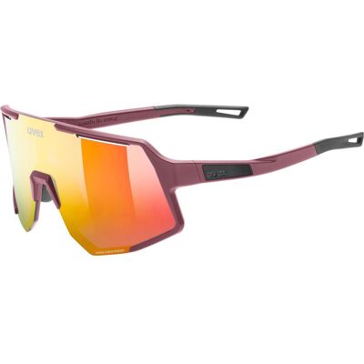 Uvex, Unisex, Sportbrille, sequenze CV (Burgundy Matt, colorvision mirror red), Rot Uvex, Unisex, Sportbrille, sequenze CV (Burgundy Matt, colorvision mirror red), Rot