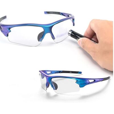 Rockbros, Sportbrille, 10069 photochrome UV400-Fahrradbrille – blau (Blau), Blau Rockbros, Sportbrille, 10069 photochrome UV400-Fahrradbrille – blau (Blau), Blau