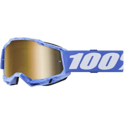 100%, Damen, Sportbrille, Accuri 2 Goggle (Blau, Weiss, Mirror True Gold), Blau 100%, Damen, Sportbrille, Accuri 2 Goggle (Blau, Weiss, Mirror True Gold), Blau