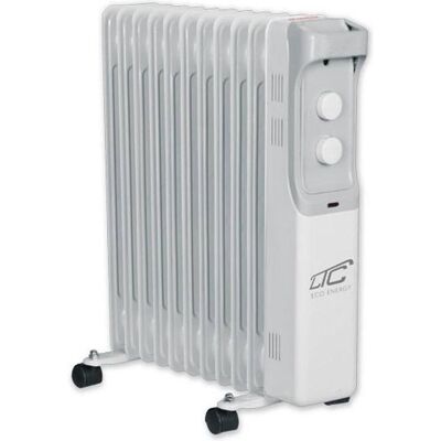 LTC Ölradiator - 2500W, 11 Rippen, Grau - Heizung LTC Ölradiator - 2500W, 11 Rippen, Grau - Heizung