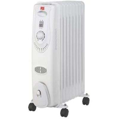 RS PRO Oil filled radiator 2kW 9 fin Euro, Heizkörper, Weiss RS PRO Oil filled radiator 2kW 9 fin Euro, Heizkörper, Weiss