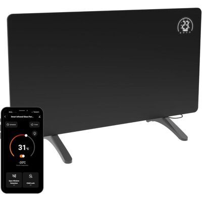 Princess 348485 Infraroodpaneel – 480W Elektrische Verwarming met Slimme Thermostaat, Heizkörper, Schwarz Princess 348485 Infraroodpaneel – 480W Elektrische Verwarming met Slimme Thermostaat, Heizkörper, Schwarz