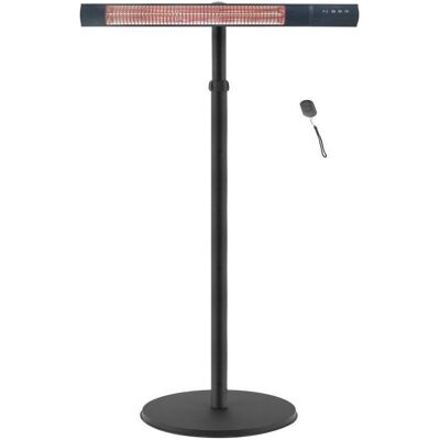 TunaBone Radiator Electric Standing Patio Heater, Single carbon golden tube, Black, Heizkörper, Schwarz TunaBone Radiator Electric Standing Patio Heater, Single carbon golden tube, Black, Heizkörper, Schwarz