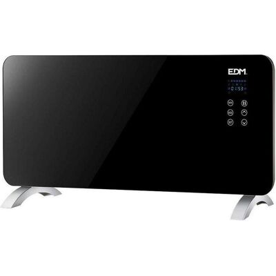 Glas Italia plaat convector EDM - 2000W - 07183, Heizkörper, Schwarz Glas Italia plaat convector EDM - 2000W - 07183, Heizkörper, Schwarz