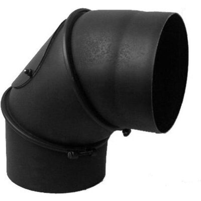 Wade CHIMNEY ELBOW 45/90O WITH TEE DIAMETER, Heizkörper, Schwarz Wade CHIMNEY ELBOW 45/90O WITH TEE DIAMETER, Heizkörper, Schwarz