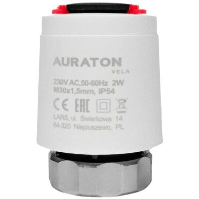 Auraton Thermoelectric Actuator Vela, Heizkörper, Weiss, Grau Auraton Thermoelectric Actuator Vela, Heizkörper, Weiss, Grau
