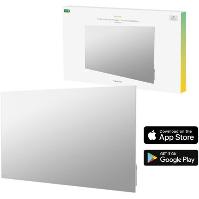Hombli Glas Heizpanel, Heizkörper, Weiss, Transparent Hombli Glas Heizpanel, Heizkörper, Weiss, Transparent