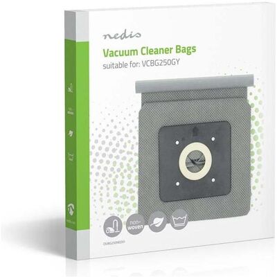 Nedis Staubsaugerbeutel - 1 Stück - Stoff - Meist verkauft für: VCBG250GY - Weiss, Staubsaugerbeutel Nedis Staubsaugerbeutel - 1 Stück - Stoff - Meist verkauft für: VCBG250GY - Weiss, Staubsaugerbeutel