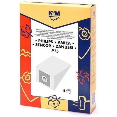 K&M BAGS VAC CLEA P15 VAGNER SL-006 (5+0), Staubsaugerbeutel K&M BAGS VAC CLEA P15 VAGNER SL-006 (5+0), Staubsaugerbeutel