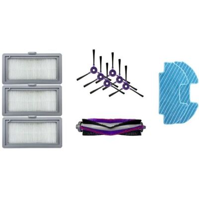 Midea Staubsauger Ersatzteile Set - 6 Seitenbürsten, Hauptbürste, HEPA-Filter, Wischmop Midea Staubsauger Ersatzteile Set - 6 Seitenbürsten, Hauptbürste, HEPA-Filter, Wischmop