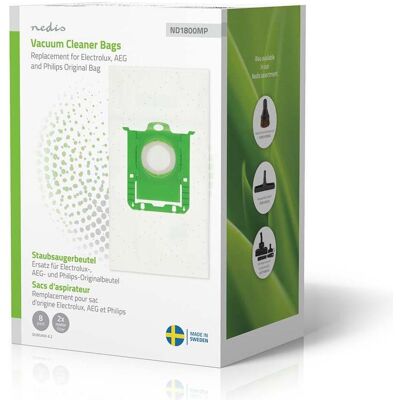 Nedis Staubsaugerbeutel 8 Stück Synthetik Meist verkauft für: Replacement for Electrolux, AEG, Staubsaugerbeutel Nedis Staubsaugerbeutel 8 Stück Synthetik Meist verkauft für: Replacement for Electrolux, AEG, Staubsaugerbeutel