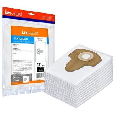 Invest Eco synthetische Staubsaugerbeutel De Longhi / Blaupunkt WD4000 / Einhell / Nilfisk (5 Stk.), Staubsaugerbeutel Invest Eco synthetische Staubsaugerbeutel De Longhi / Blaupunkt WD4000 / Einhell / Nilfisk (5 Stk.), Staubsaugerbeutel