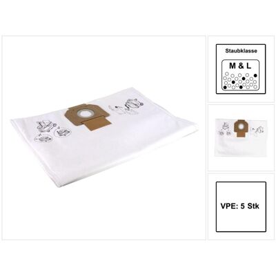 Mirka Fleece-Beutel Staubsaugerbeutel für Sauger 1230 und 1242 - 5 Stück ( 8999100211 ), Staubsaugerbeutel Mirka Fleece-Beutel Staubsaugerbeutel für Sauger 1230 und 1242 - 5 Stück ( 8999100211 ), Staubsaugerbeutel