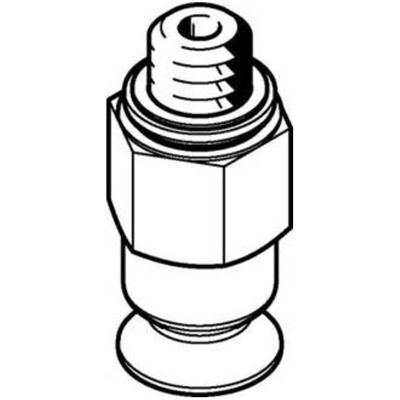 Festo, Industriestaubsauger Zubehör, 8mm NBR Suction Cup VAS-8-M5-NBR Festo, Industriestaubsauger Zubehör, 8mm NBR Suction Cup VAS-8-M5-NBR
