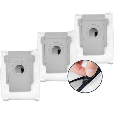 Roboparts Wiederverwendbare Staubbeutel für iRobot Roomba Clean Base i7+ i3+ j7+ S9+i4 - 3 Stück, Staubsaugerbeutel Roboparts Wiederverwendbare Staubbeutel für iRobot Roomba Clean Base i7+ i3+ j7+ S9+i4 - 3 Stück, Staubsaugerbeutel