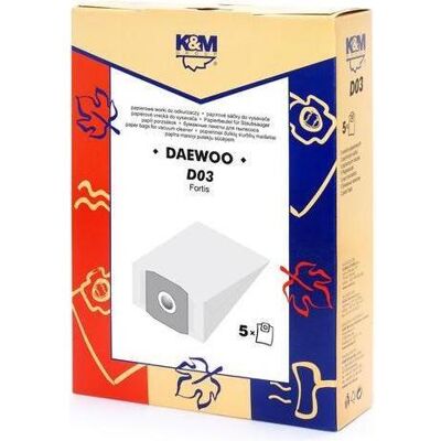 K&M Staubsaugerbeutel LT D03 DAEWOO RC300 5, Staubsaugerbeutel K&M Staubsaugerbeutel LT D03 DAEWOO RC300 5, Staubsaugerbeutel