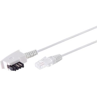 Shiverpeaks S/CONN maximum connectivity TAE-F Stecker auf RJ45 Stecker, VDSL Routerkabel, weiss, 6,0m, Telefon Zubehör Shiverpeaks S/CONN maximum connectivity TAE-F Stecker auf RJ45 Stecker, VDSL Routerkabel, weiss, 6,0m, Telefon Zubehör