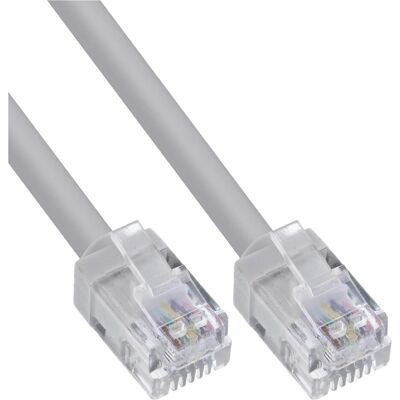 InLine Modular-Rundkabel RJ12, Stecker / Stecker, 6adrig, 6P6C, 5m, Telefon Zubehör InLine Modular-Rundkabel RJ12, Stecker / Stecker, 6adrig, 6P6C, 5m, Telefon Zubehör