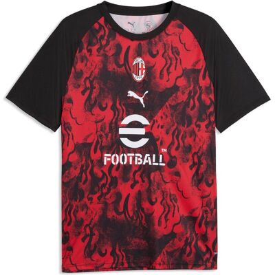 Puma Herren, Fussballtrikot, ACM Warm Up Jersey (XL), Rot, Schwarz, XL Puma Herren, Fussballtrikot, ACM Warm Up Jersey (XL), Rot, Schwarz, XL