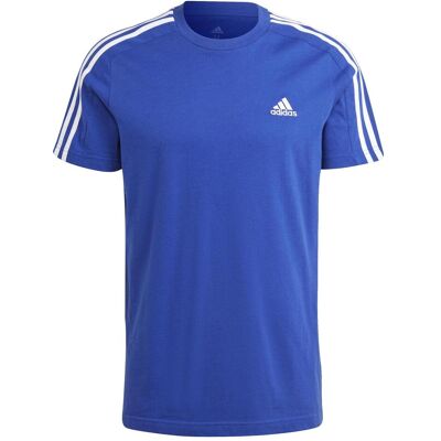 Adidas Herren, Sportshirt, 3-Stripes SJ Tee (S), Blau, S Adidas Herren, Sportshirt, 3-Stripes SJ Tee (S), Blau, S