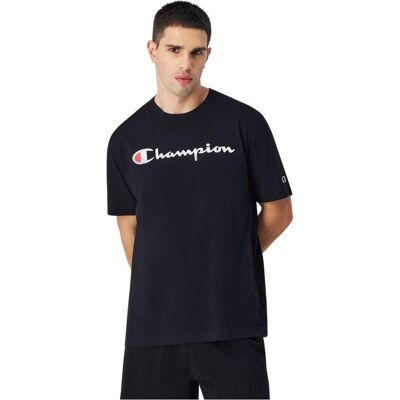 Champion, Herren, Sportshirt, Koszulka męska SS Tee czarna 220256 KK001 M (M), Schwarz, M Champion, Herren, Sportshirt, Koszulka męska SS Tee czarna 220256 KK001 M (M), Schwarz, M