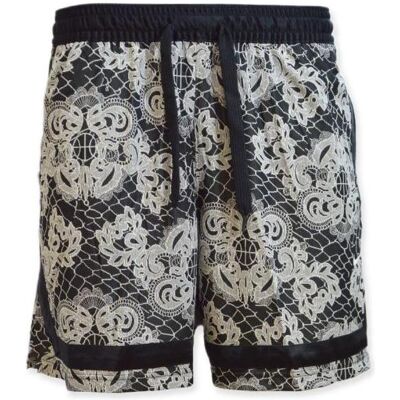 Nike, Damen, Shorts, Fly Crossover AOP Shorts Black/Light Bone women's shorts - DC0869-010, Schwarz, (L) Nike, Damen, Shorts, Fly Crossover AOP Shorts Black/Light Bone women's shorts - DC0869-010, Schwarz, (L)