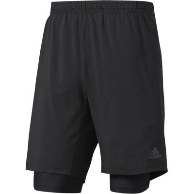 Adidas Herren, Sporthose, Supernova Dual Shorts 7" (XL), Schwarz Adidas Herren, Sporthose, Supernova Dual Shorts 7" (XL), Schwarz