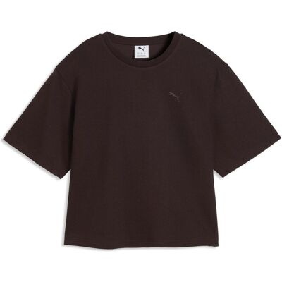 Puma Herren, Sportshirt, ESS ELEVATED Relaxed Tee (S), Braun, S Puma Herren, Sportshirt, ESS ELEVATED Relaxed Tee (S), Braun, S