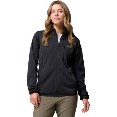 Columbia, Damen, Outdoorjacken, Damen Essential Hike Grid Fleecejacke mit durchgehendem Reissverschluss (L), Schwarz, L Columbia, Damen, Outdoorjacken, Damen Essential Hike Grid Fleecejacke mit durchgehendem Reissverschluss (L), Schwarz, L