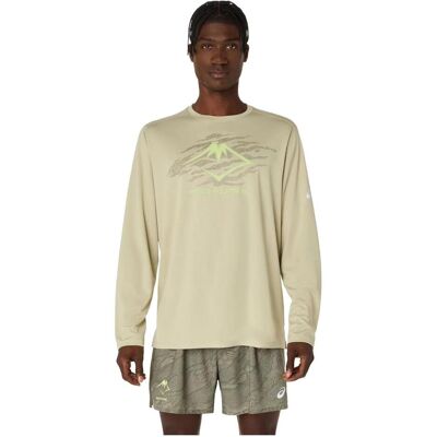 ASICS Performance, Herren, Sportshirt, Fujitrail Logo Langarm-Oberteil Grün (M), Grün, M ASICS Performance, Herren, Sportshirt, Fujitrail Logo Langarm-Oberteil Grün (M), Grün, M