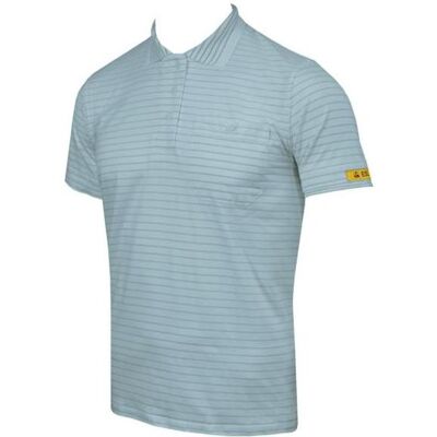 HB Tempex, Arbeitsoberteil, ESD Damen Polo-Shirt Conductex Cotton Knit, silbergrau, Grösse: XL (XL) HB Tempex, Arbeitsoberteil, ESD Damen Polo-Shirt Conductex Cotton Knit, silbergrau, Grösse: XL (XL)