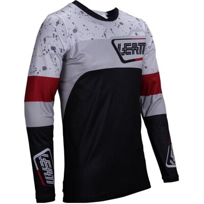 Leatt, Herren, Velotrikot, Jersey Moto 4.5 Enduro (M), Schwarz, Mehrfarbig, Weiss, Grau, M Leatt, Herren, Velotrikot, Jersey Moto 4.5 Enduro (M), Schwarz, Mehrfarbig, Weiss, Grau, M