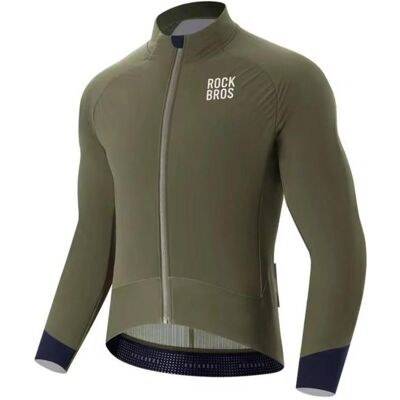 Rockbros, Herren, Velojacke, YDWT014 Winter-Fleece-Doppellagige Radjacke Grösse L - Grün (L), Grün, L Rockbros, Herren, Velojacke, YDWT014 Winter-Fleece-Doppellagige Radjacke Grösse L - Grün (L), Grün, L