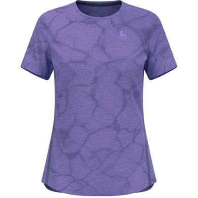 Odlo, Damen, Funktionsshirt, Zeroweight Engineered Chill Tec T Shirt Crew (XL), Violett, XL Odlo, Damen, Funktionsshirt, Zeroweight Engineered Chill Tec T Shirt Crew (XL), Violett, XL