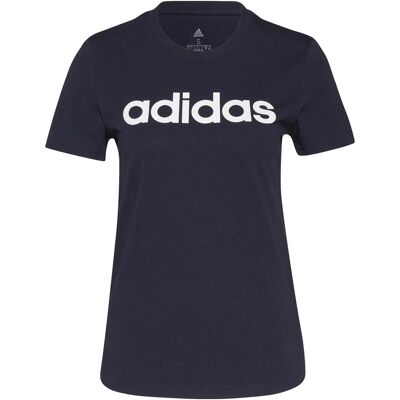 Adidas Damen, Sportshirt, Damen Essentials T-Shirt navy blau H07833 (S), Blau, Weiss, S Adidas Damen, Sportshirt, Damen Essentials T-Shirt navy blau H07833 (S), Blau, Weiss, S