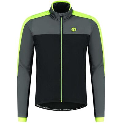 Rogelli, Herren, Velojacke, Freeze Winter Fietsjack Heren - Wielrenjack - Zwart, Grijs, Fluor - Maat S (S), Mehrfarbig, Grau, Schwarz, S Rogelli, Herren, Velojacke, Freeze Winter Fietsjack Heren - Wielrenjack - Zwart, Grijs, Fluor - Maat S (S), Mehrfarbig, Grau, Schwarz, S