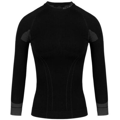 Alpinus, Damen, Funktionsshirt, Taktische Thermo-Basisschichtjacke (XL), Schwarz, Grau, Silber, XL Alpinus, Damen, Funktionsshirt, Taktische Thermo-Basisschichtjacke (XL), Schwarz, Grau, Silber, XL