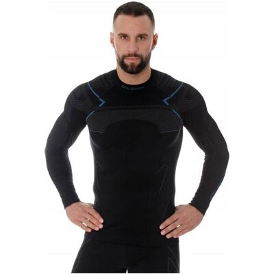 Brueck, Herren, Funktionsshirt, Brubeck Thermo Men's Thermal Underwear T-Shirt Black - LS13040A (S), Schwarz, S Brueck, Herren, Funktionsshirt, Brubeck Thermo Men's Thermal Underwear T-Shirt Black - LS13040A (S), Schwarz, S