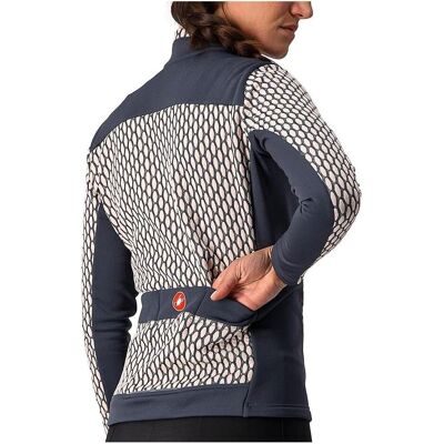 Castelli, Damen, Velotrikot, fida 2 Jersey FZ (S), Blau, Rosa, S Castelli, Damen, Velotrikot, fida 2 Jersey FZ (S), Blau, Rosa, S