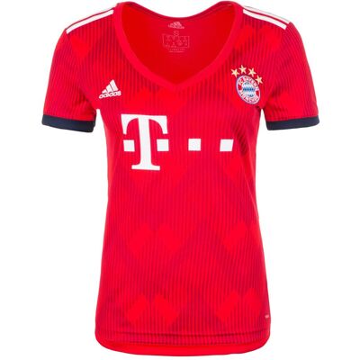 Adidas Damen, Fussballtrikot, FC Bayern München Trikot Home 2018/2019 Damen (XS), Rot, XS Adidas Damen, Fussballtrikot, FC Bayern München Trikot Home 2018/2019 Damen (XS), Rot, XS
