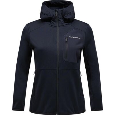 Peak Performance, Damen, Outdoorjacken, Women's Utility Light Zip Hood (XS), Schwarz, XS Peak Performance, Damen, Outdoorjacken, Women's Utility Light Zip Hood (XS), Schwarz, XS