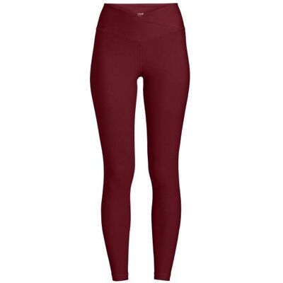 CASALL, Damen, Tights, Leggings mit überlappender hoher Taille (42), Rot CASALL, Damen, Tights, Leggings mit überlappender hoher Taille (42), Rot