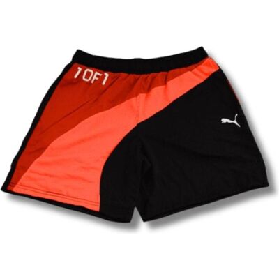 Puma Herren, Sporthose, One Of One Flare Short (L), Schwarz, Orange, Rot Puma Herren, Sporthose, One Of One Flare Short (L), Schwarz, Orange, Rot
