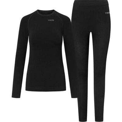 MGA, Damen, Funktionsshirt, Ritra Bamboo (Lady Set) Viking -Unterwäsche (M), Schwarz, M MGA, Damen, Funktionsshirt, Ritra Bamboo (Lady Set) Viking -Unterwäsche (M), Schwarz, M