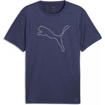 Puma Herren, Sportshirt, M TAD ESSENTIAL HEATHER CAT TEE (CF large cat) (M), Blau, M Puma Herren, Sportshirt, M TAD ESSENTIAL HEATHER CAT TEE (CF large cat) (M), Blau, M