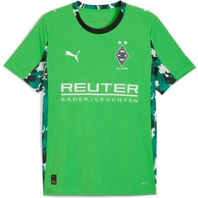 Puma Herren, Fussballtrikot, BMG Away Jersey Replica (S), Weiss, Grün, S Puma Herren, Fussballtrikot, BMG Away Jersey Replica (S), Weiss, Grün, S