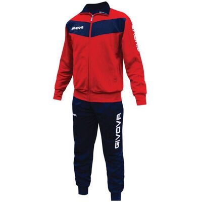 Givova, Herren, Trainingsjacken, Tuta Visa Trainingsanzug (XXL), Rot, Blau, XXL Givova, Herren, Trainingsjacken, Tuta Visa Trainingsanzug (XXL), Rot, Blau, XXL