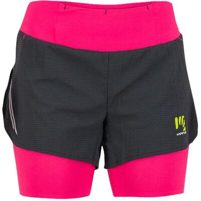 Damen, Outdoorhose, Spodenki do biegania damskie 2w1 Karpos Cengia Short - innuendo/black rozmiar: xs (XS), Schwarz Damen, Outdoorhose, Spodenki do biegania damskie 2w1 Karpos Cengia Short - innuendo/black rozmiar: xs (XS), Schwarz