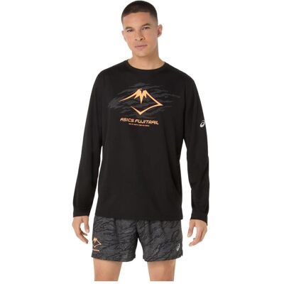 ASICS Performance, Herren, Sportshirt, Fujitrail Logo Langarm-Oberteil Schwarz (M), Schwarz, M ASICS Performance, Herren, Sportshirt, Fujitrail Logo Langarm-Oberteil Schwarz (M), Schwarz, M